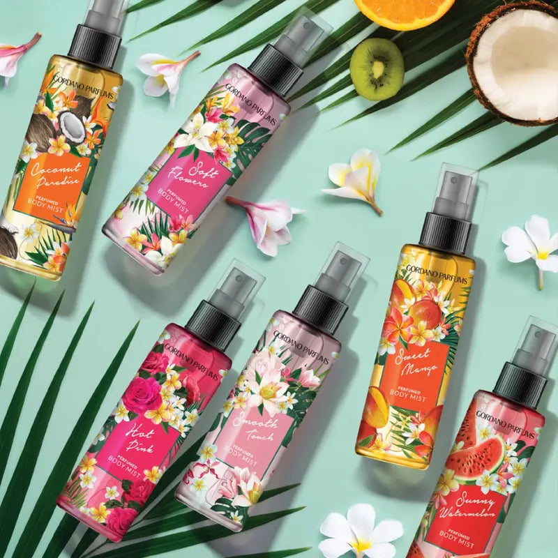 Perfumed body mist Summer scents