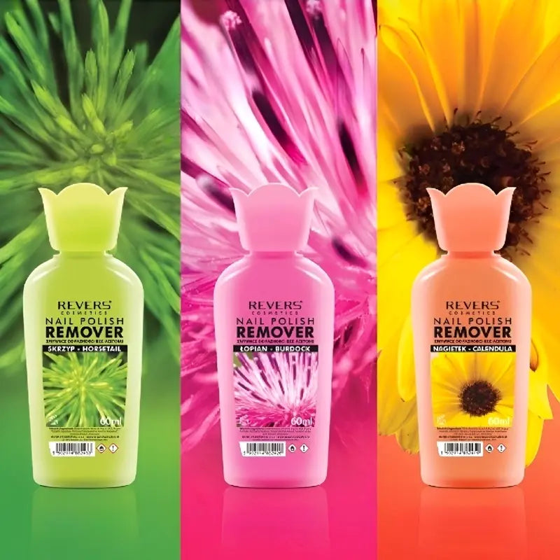 Herbal nail polish remover without acetone