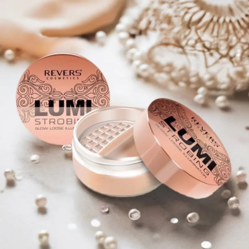 Lumi strobing glow loose  powder highlighter for face and body