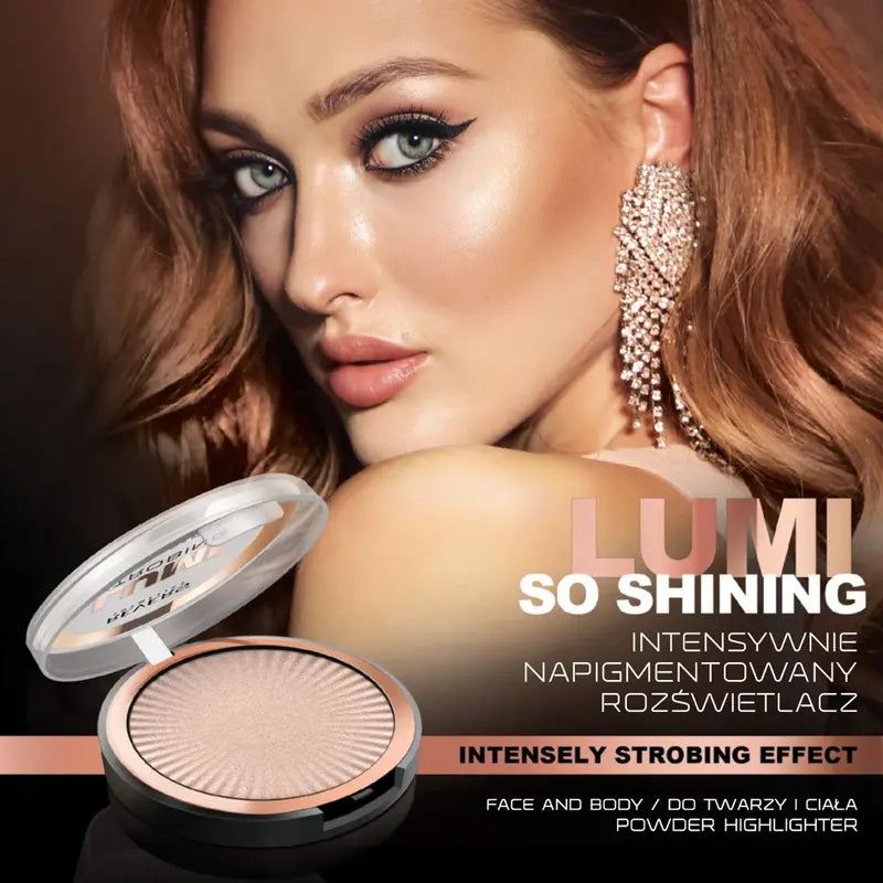 Lumi strobing highlighter powder for face and body