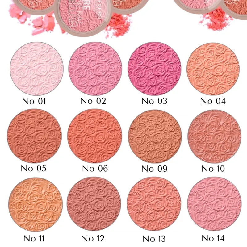 Mineral pure beauty blush face blusher All the shades