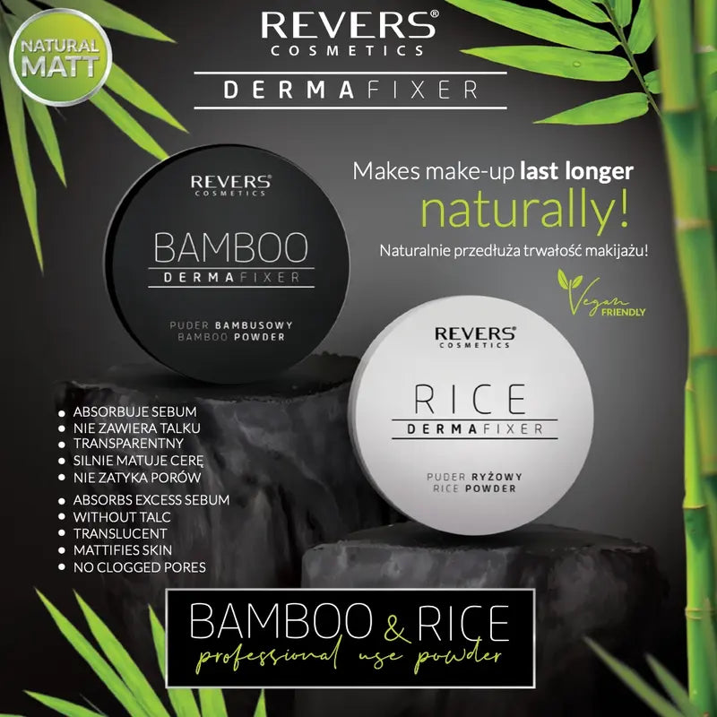 Dermafixer fixing powder rice and bamboo