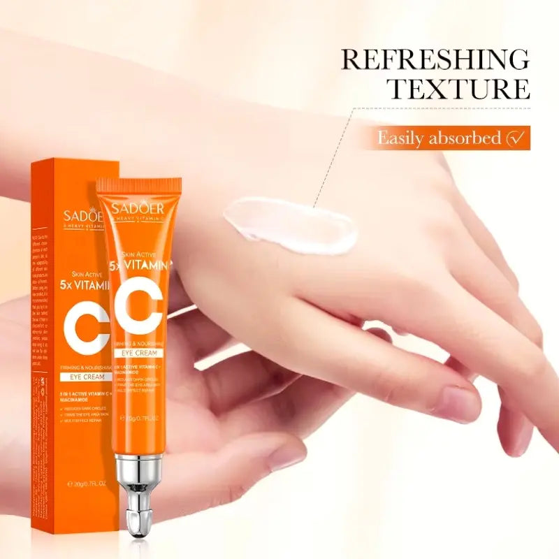 Brightening and Firming Eye Cream Treatment for Dark Circles, Puffiness and Fine Lines