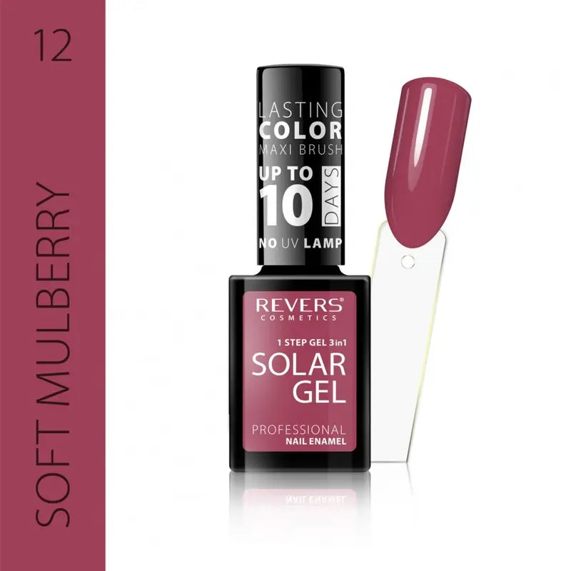 Solar gel nail polish Mulberry