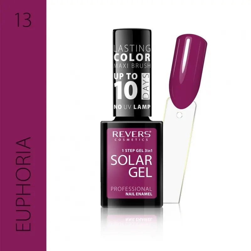 Solar gel nail polish Euphoria pink