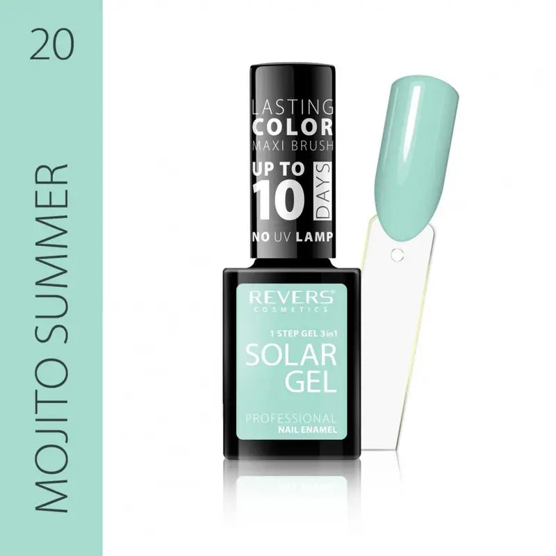 Solar gel nail polish Mojito