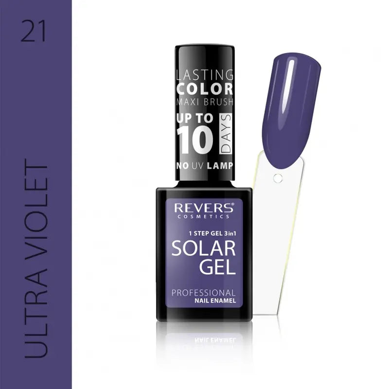 Solar gel nail polish Violet