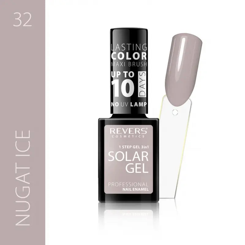 Solar gel nail polish Nugat ice
