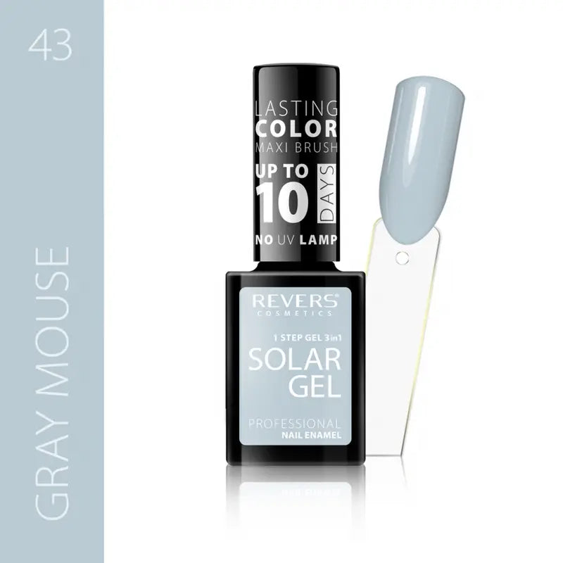 Solar gel nail polish Grey