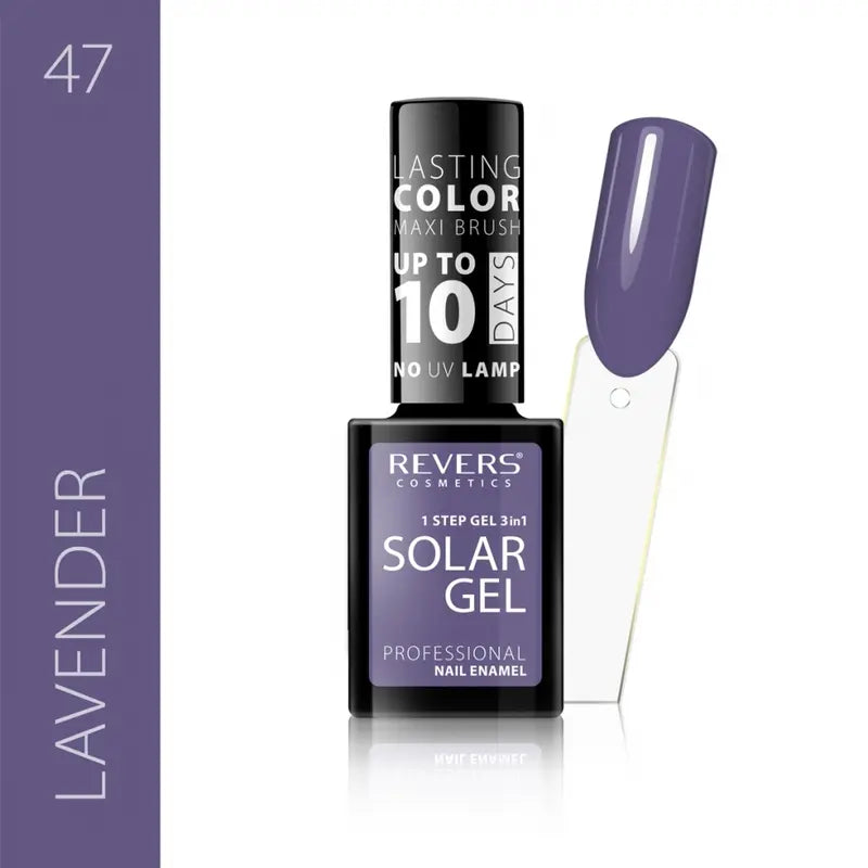 Solar gel nail polish Lavender