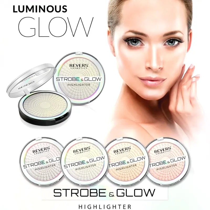 Strobe and glow highlighter powder