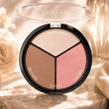 3 in 1 Face Contour Palette Highlighter Bronzer Blusher Makeup Kit Sculpt Define Highlight Glow