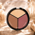 3 in 1 Face Contour Palette Highlighter Bronzer Blusher Makeup Kit Sculpt Define Highlight Glow