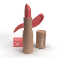 Blushed Charm New Nude Satin Lipstick Moisturizing Long-Wear Lip Color Smooth, Elegant Finish