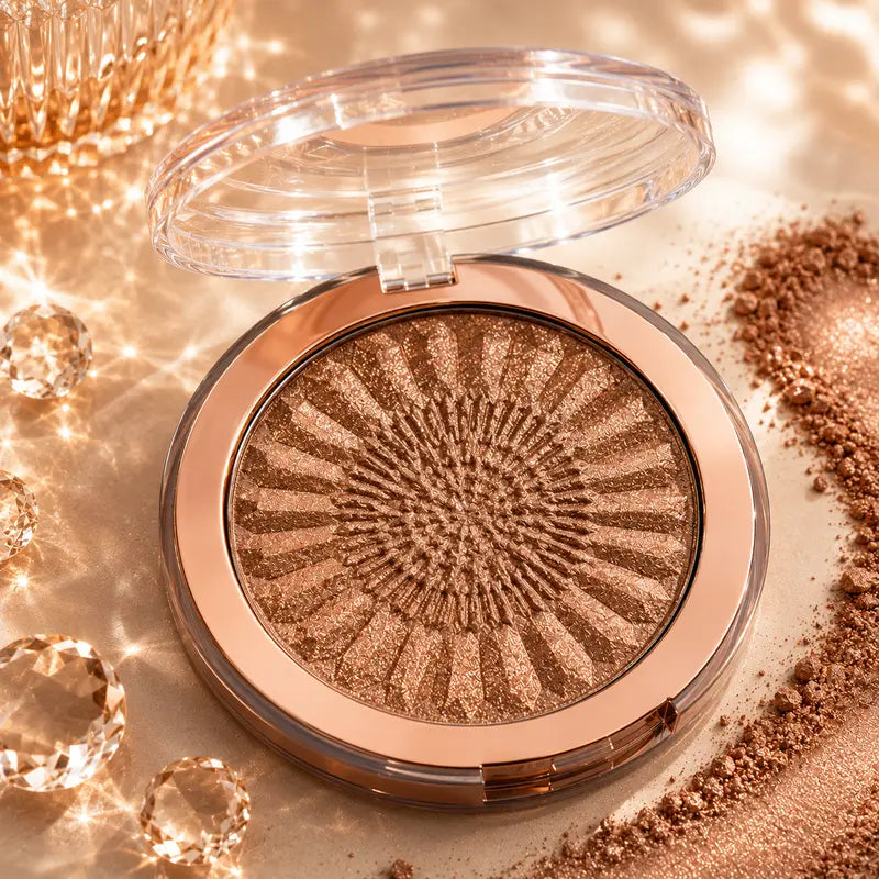Bronze and shimmer bronzing powder face and body bronzer