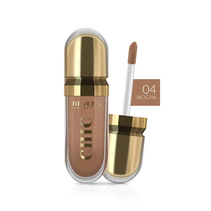 CHIC Mocha Liquid Lipstick Collection Long-Lasting Satin Finish Lip Colour Nude, Red & Mocha Shades