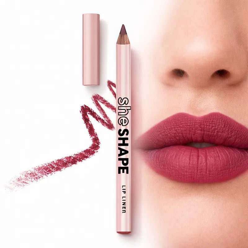 Cherry Cola She Shape Lip Liner Pencil Long Lasting Lip Contour, Soft Creamy Formula