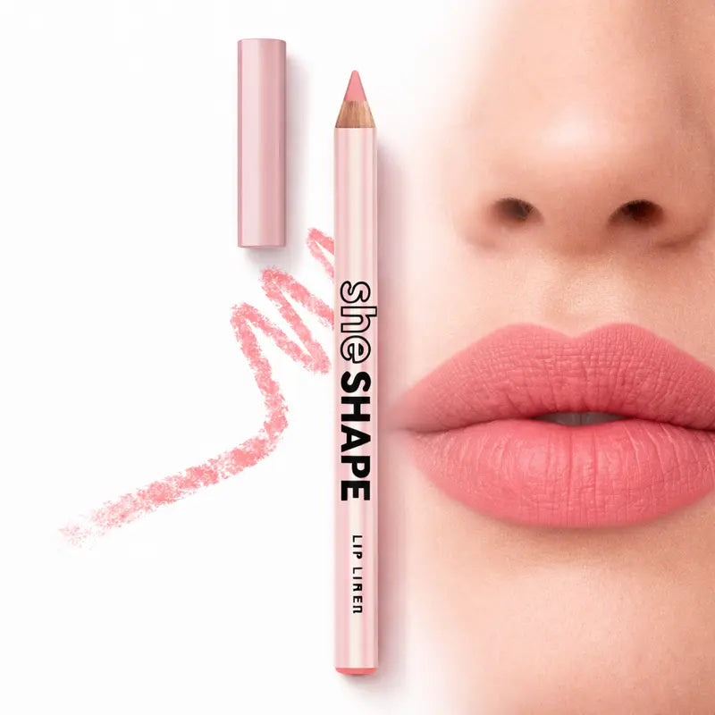 Creamy Pink She Shape Lip Liner Pencil Long Lasting Lip Contour, Soft Creamy Formula