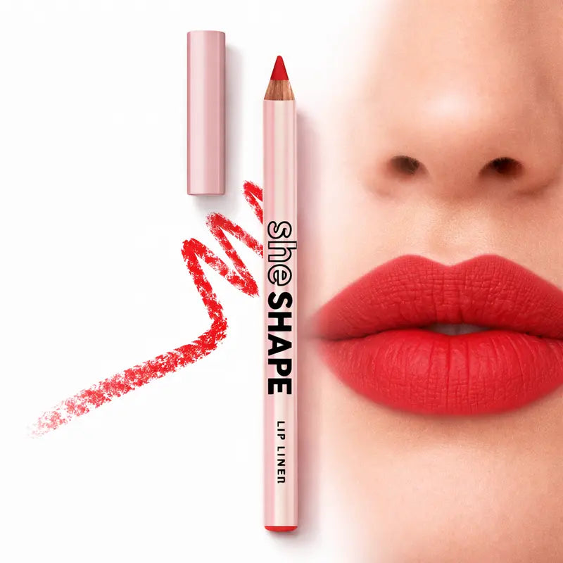 Signature Red She Shape Lip Liner Pencil Long Lasting Lip Contour, Soft Creamy Formula