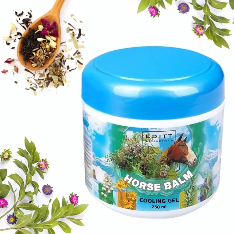 Horse Ointment Cooling & Warming Muscle Balm - a Complex of Herbal Extracts for Massage