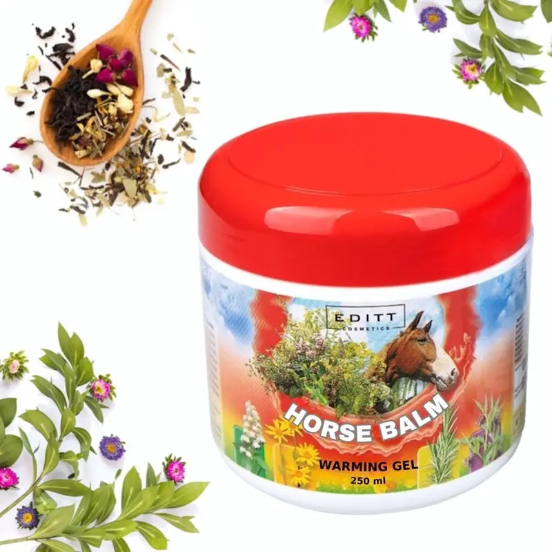 Horse Ointment Cooling & Warming Muscle Balm - a Complex of Herbal Extracts for Massage