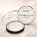 Strobe & Glow Champagne Pressed Powder Highlighter Face & Body Illuminator Radiant Luminous Glow Finish