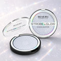 Strobe & Glow Magic Pressed Powder Highlighter Face & Body Illuminator Icy Blue Radiant Luminous Glow Finish