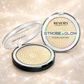 Strobe & Glow Treasure Pressed Powder Highlighter Face & Body Illuminator Golden Radiant Luminous Glow Finish