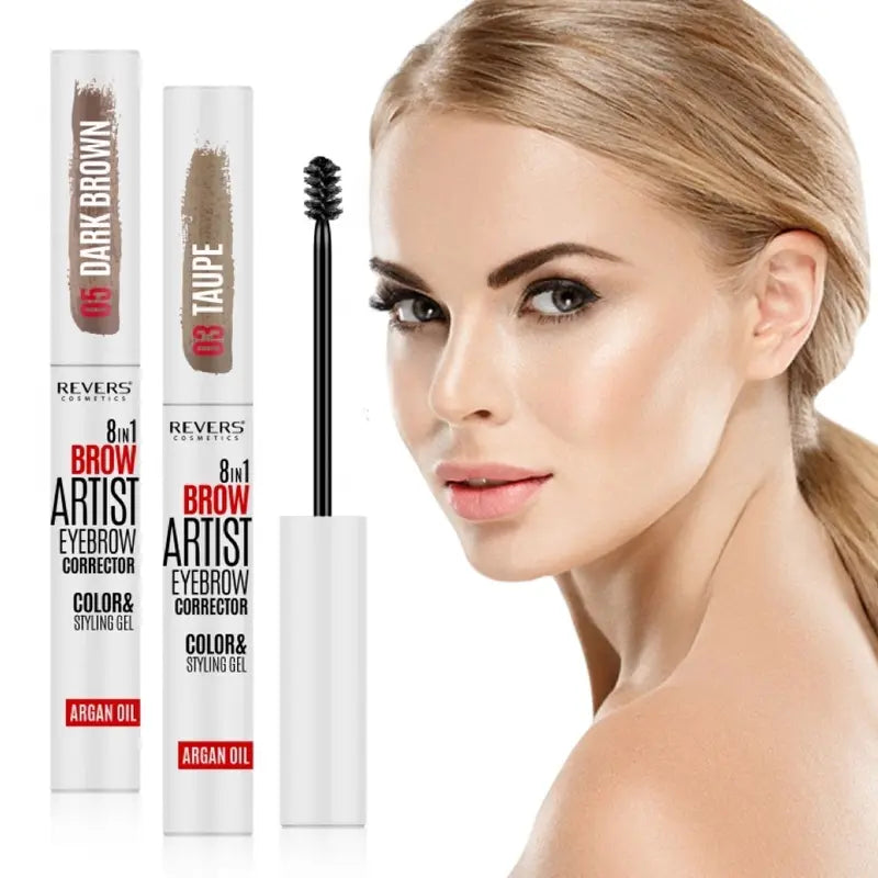 Brow Artist 8in1 Eyebrow Corrector Gel with Argan Oil Long-Lasting Tint & Styling Mascara
