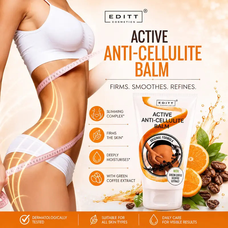Firming anti-cellulite cream with yerba mate & caffeine for smoother, toned skin