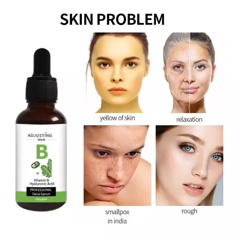 Face Serum for Problematic Skin Vitamin B & Hyaluronic Acid Smoothing & Sebum Balancing