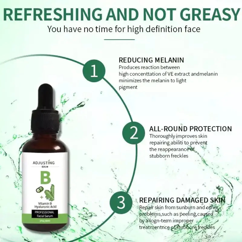 Face Serum for Problematic Skin Vitamin B & Hyaluronic Acid Smoothing & Sebum Balancing