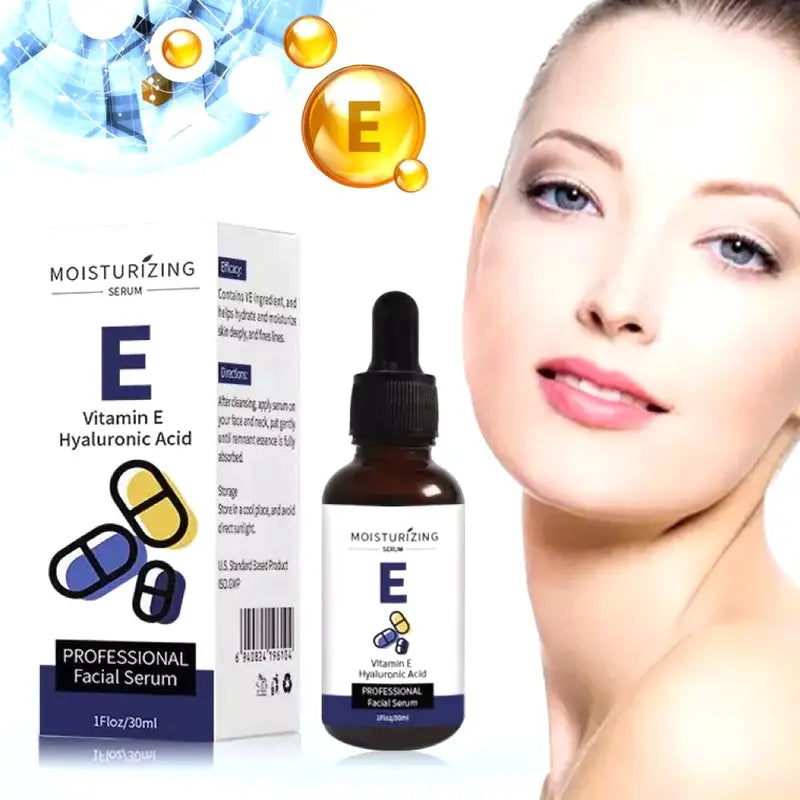 Calming Face Serum Vitamin E, Hyaluronic Acid & Antioxidants Moisturizing & Anti-Aging