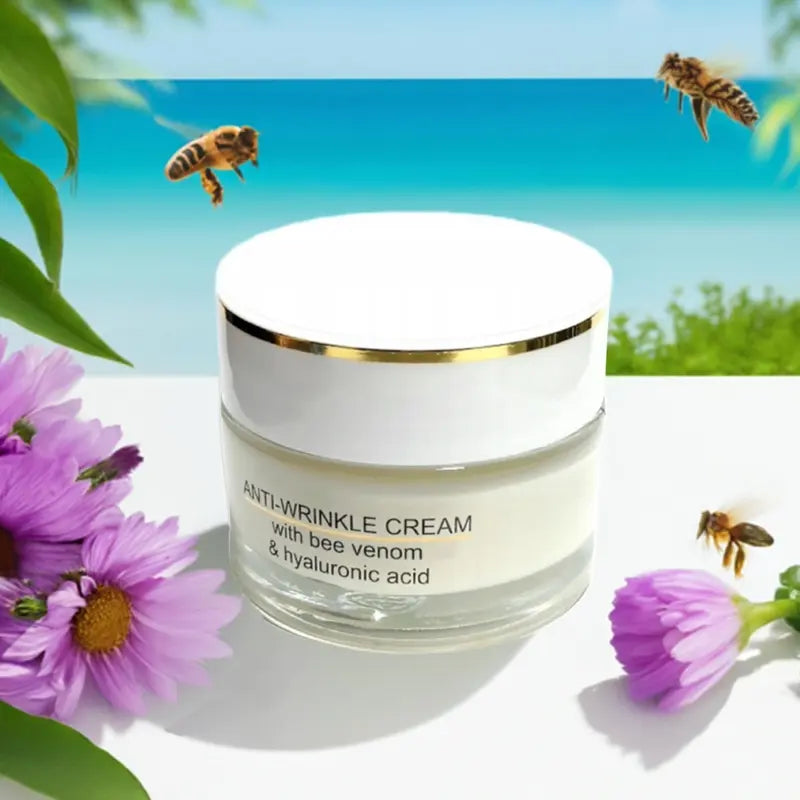 Anti-Wrinkle Day & Night Face Cream with Bee Venom & Hyaluronic Acid – Mature Skin Care 50g
