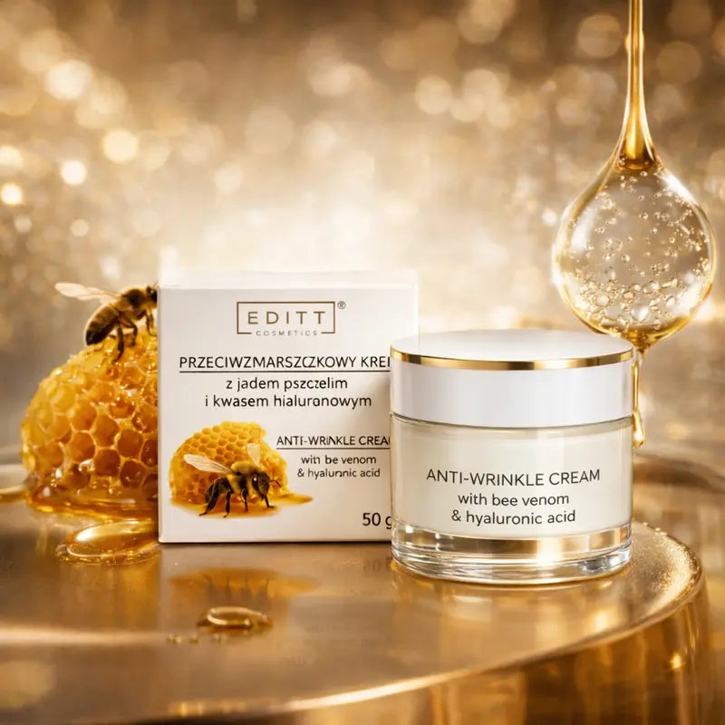 Day and Night Anti-wrinkle face cream with bee venom and hyaluronic acid