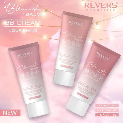 Bb cream tinted moisturizer light, natural and peach