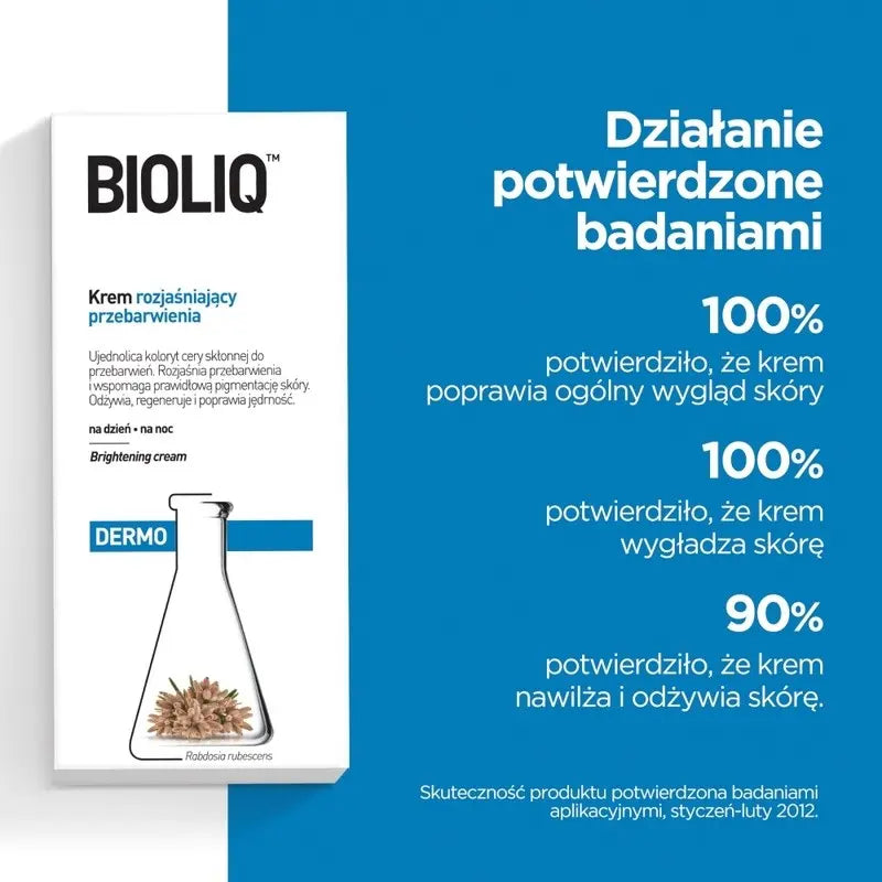 Bioliq Dermo Lightening Day Cream Brightening Care for Dark Spots & Uneven Skin Tone