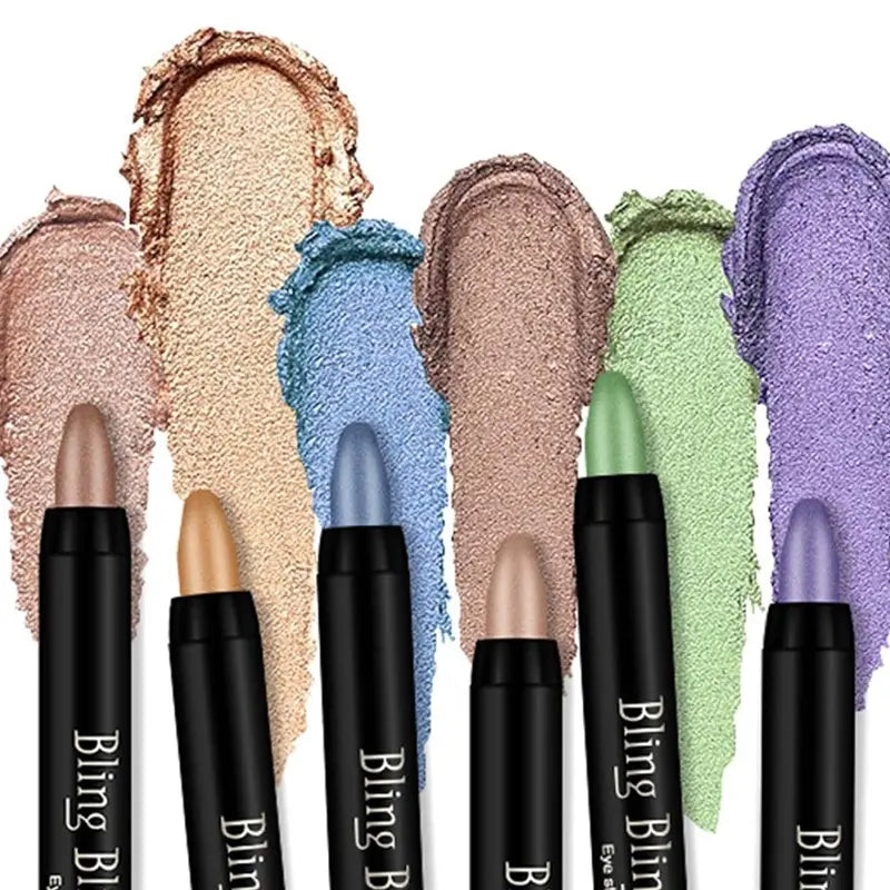 Bling Bling Shimmering Eyeshadow Stick Long-Lasting Cream Crayon Vibrant Look