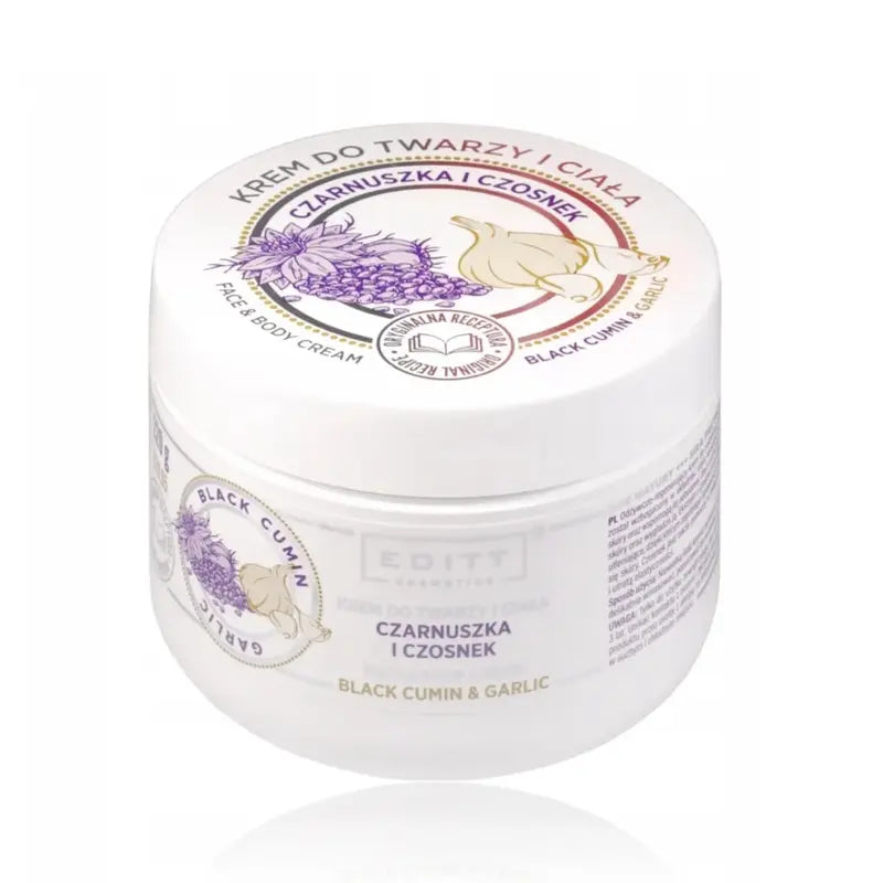 Regenerating and Firming Face & Body Cream with Black Cumin & Garlic 220ml