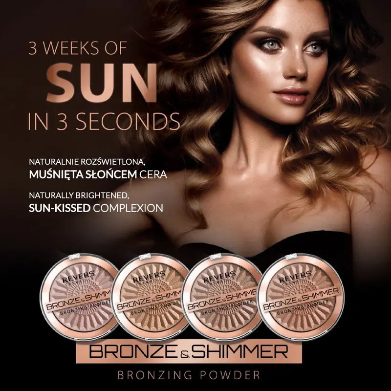 Bronze & Shimmer Face Bronzer – Natural Sun-Kissed Glow & Highlighting Powder
