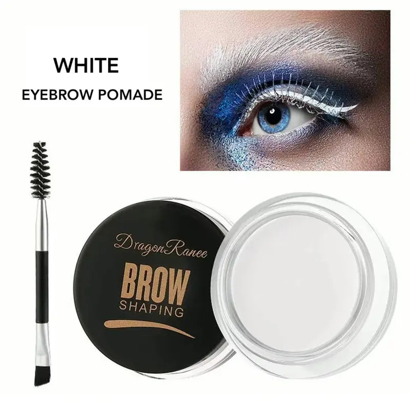 Eyebrow Pomade Kit – Waterproof Brow Wax & Tint with Duo Brush for Natural Look