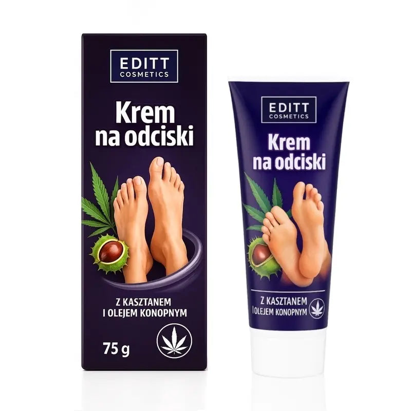 Callus Cream for Dry & Hardened Feet With Horse Chestnut & Hemp Oil Intensive Foot Care