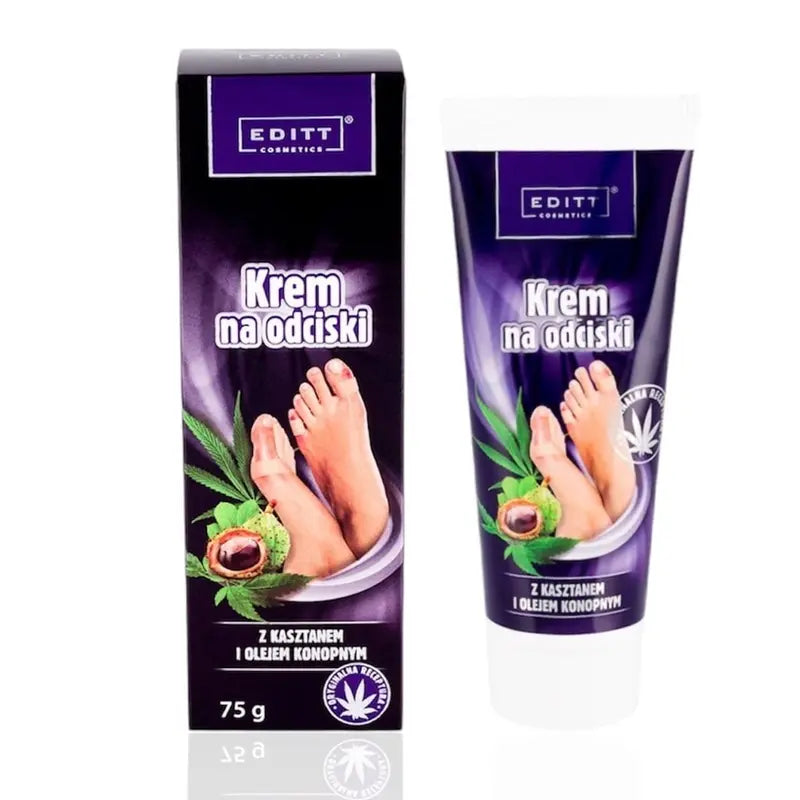 Callus Cream for Dry & Hardened Feet With Horse Chestnut & Hemp Oil Intensive Foot Care