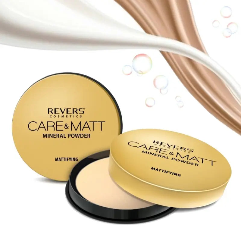 Care & Matt Pressed Powder Mineral Mattifying & Skin Perfecting Compact Oily & Combination Skin