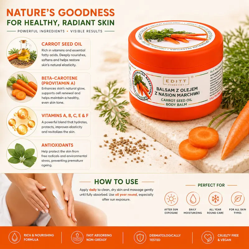 Carrot Complex Body Balm with Beta-Carotene, Antioxidants & Vitamins 230ml