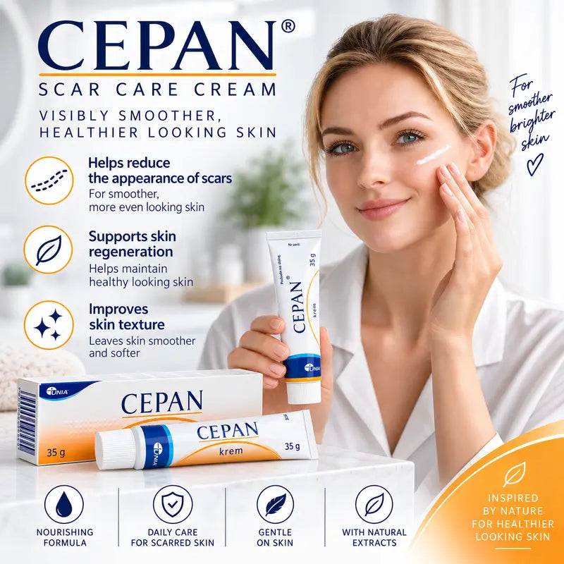 Cepan Scar Cream Scar Care Cream with Allantoin, Onion & Chamomile Extract Skin Smoothing & Regenerating Care