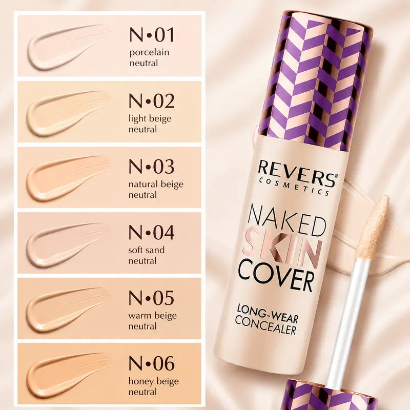 Naked Skin Cover Liquid Concealer Full Coverage Long-Wear Corrector Dark Circles, Redness &  Imperfections