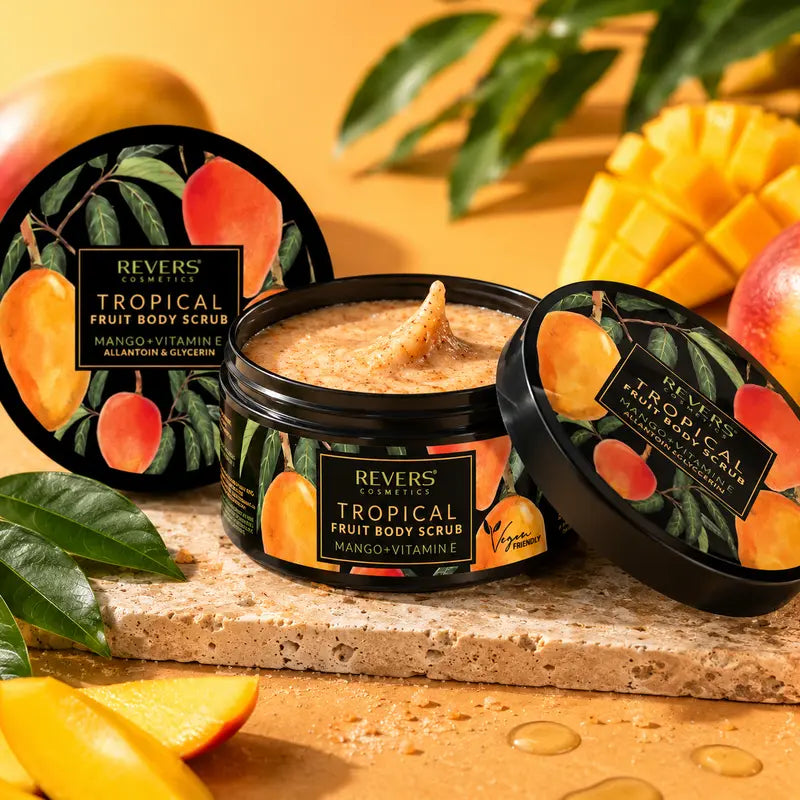 Coarse-Grained Body Scrub Mango Extract, Allantoin & Vitamin E Soothing & Regenerating