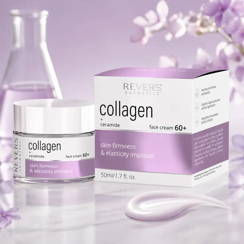 Collagen Face Cream 60+ with Ceramides Firming & Hydrating Moisturiser Mature Skin Barrier Support Anti-Ageing Skincare 50ml