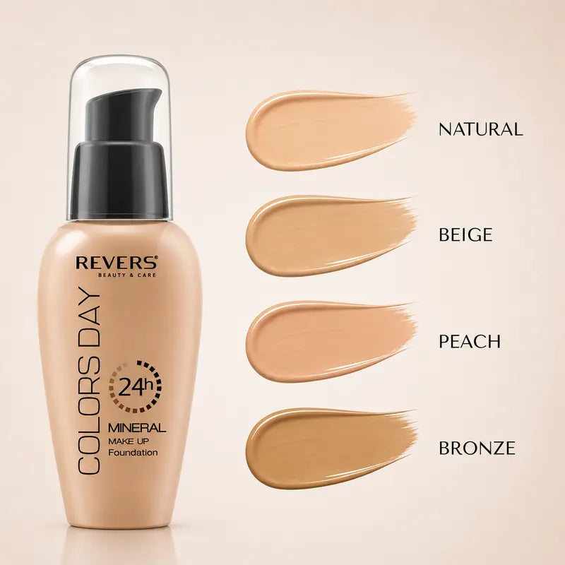 Colors Day 24H Mineral Foundation – Long-Lasting, Hydrating, Natural-Looking Coverage for Flawless Skin 50ml